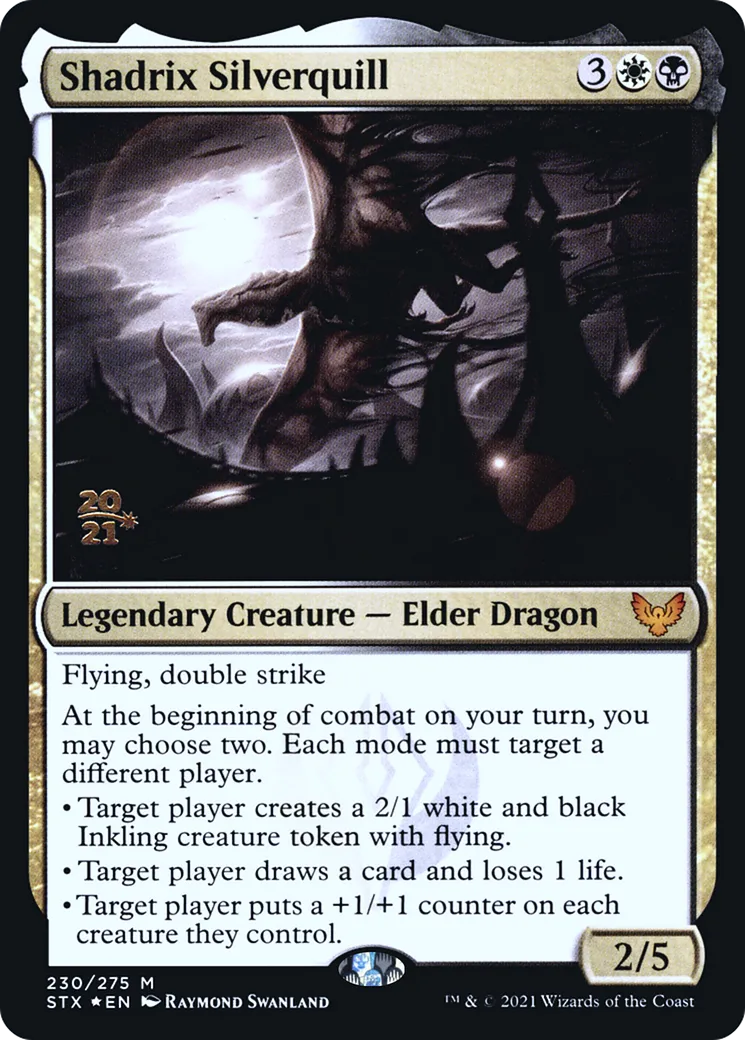 Shadrix Plumargent — Strixhaven: School of Mages Promos — Magic: The Gathering