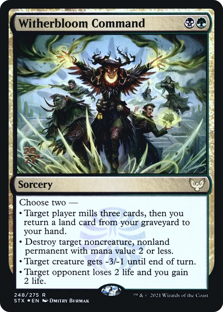 Witherbloom Command — Strixhaven: School of Mages Promos — Magic: The Gathering