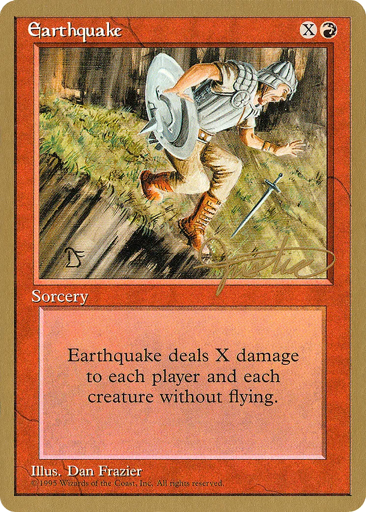 Earthquake — Pro Tour Collector Set — Magic: The Gathering