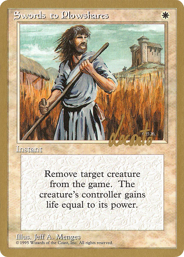 Swords to Plowshares from Pro Tour Collector Set - Magic: The Gathering