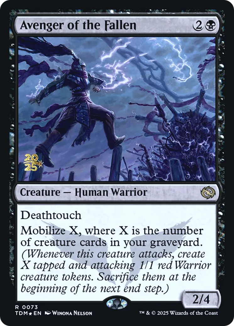 Avenger of the Fallen — Tarkir: Dragonstorm Promos — Magic: The Gathering