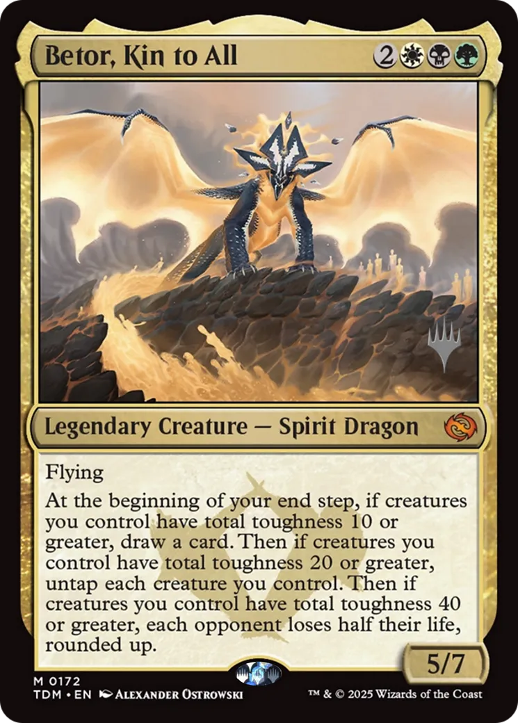 Betor, Kin to All — Tarkir: Dragonstorm Promos — Magic: The Gathering