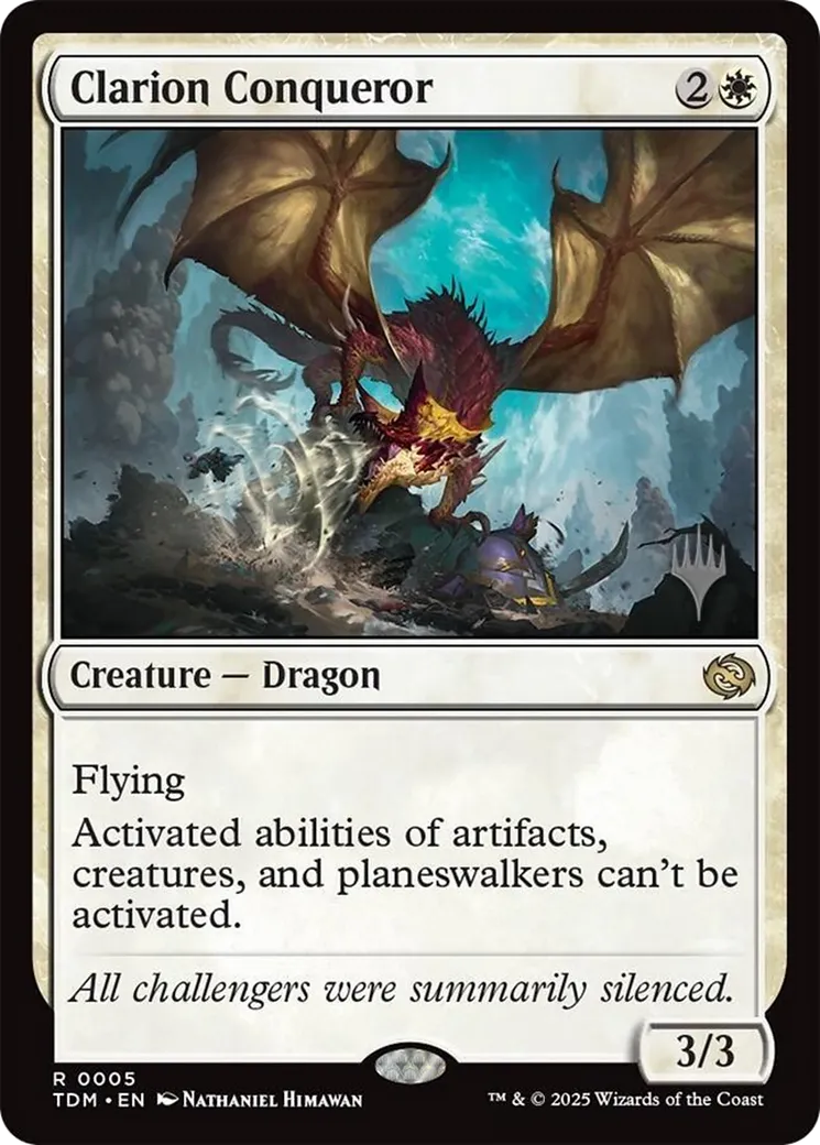 Conquérant clairon — Tarkir: Dragonstorm Promos — Magic: The Gathering