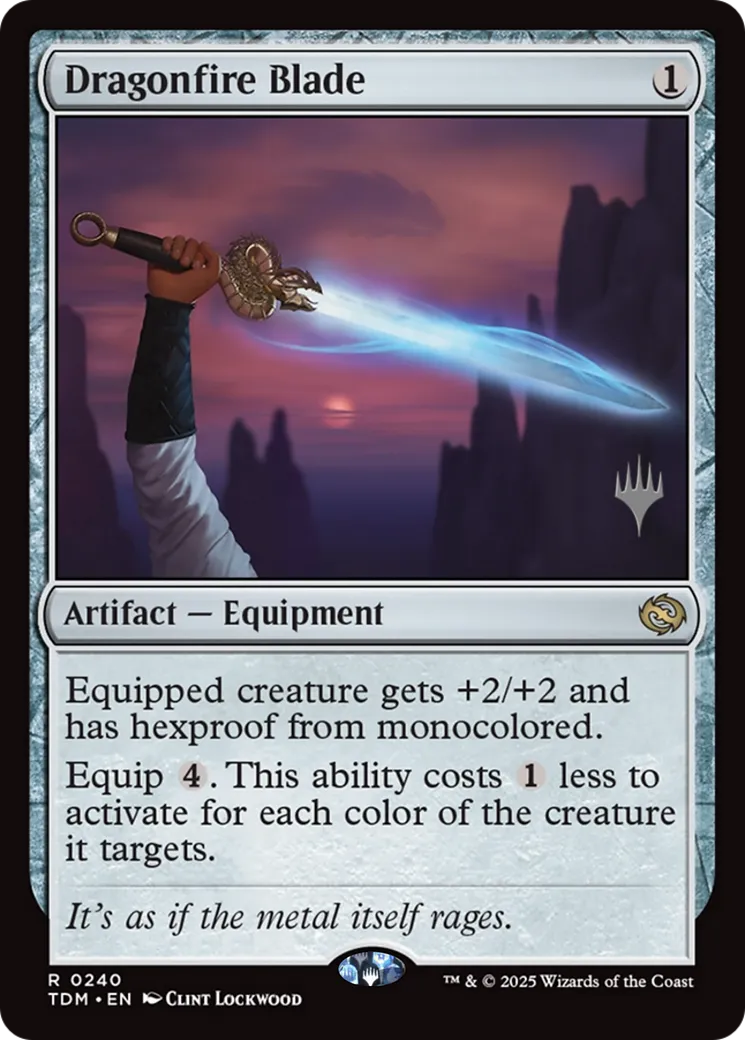 Dragonfire Blade — Tarkir: Dragonstorm Promos — Magic: The Gathering