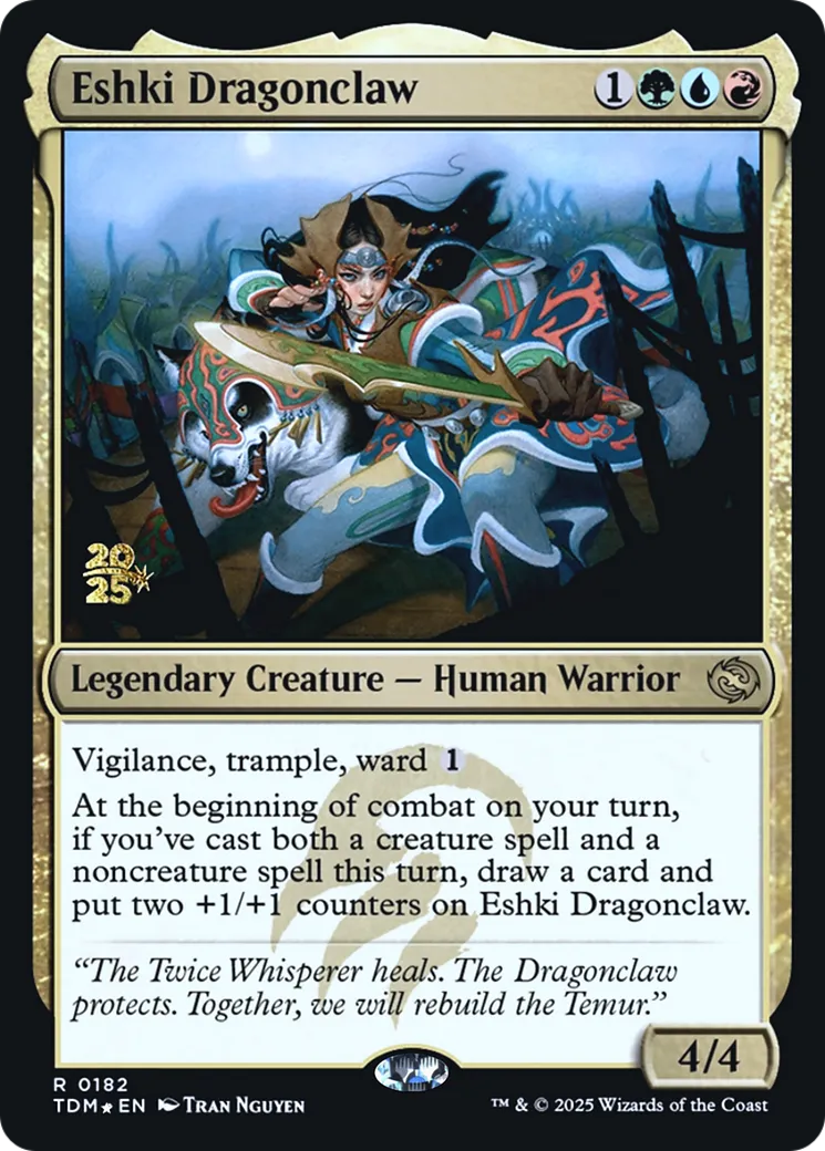 Eshki Dragonclaw — Tarkir: Dragonstorm Promos — Magic: The Gathering
