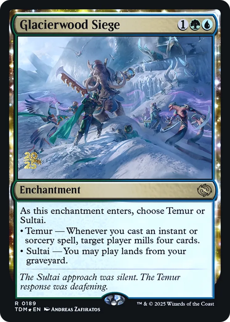 Siège de Glacebois — Tarkir: Dragonstorm Promos — Magic: The Gathering