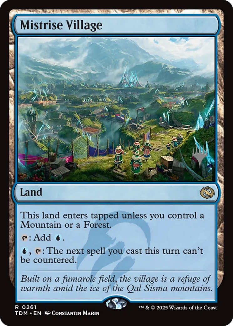 Mistrise Village — Tarkir: Dragonstorm Promos — Magic: The Gathering