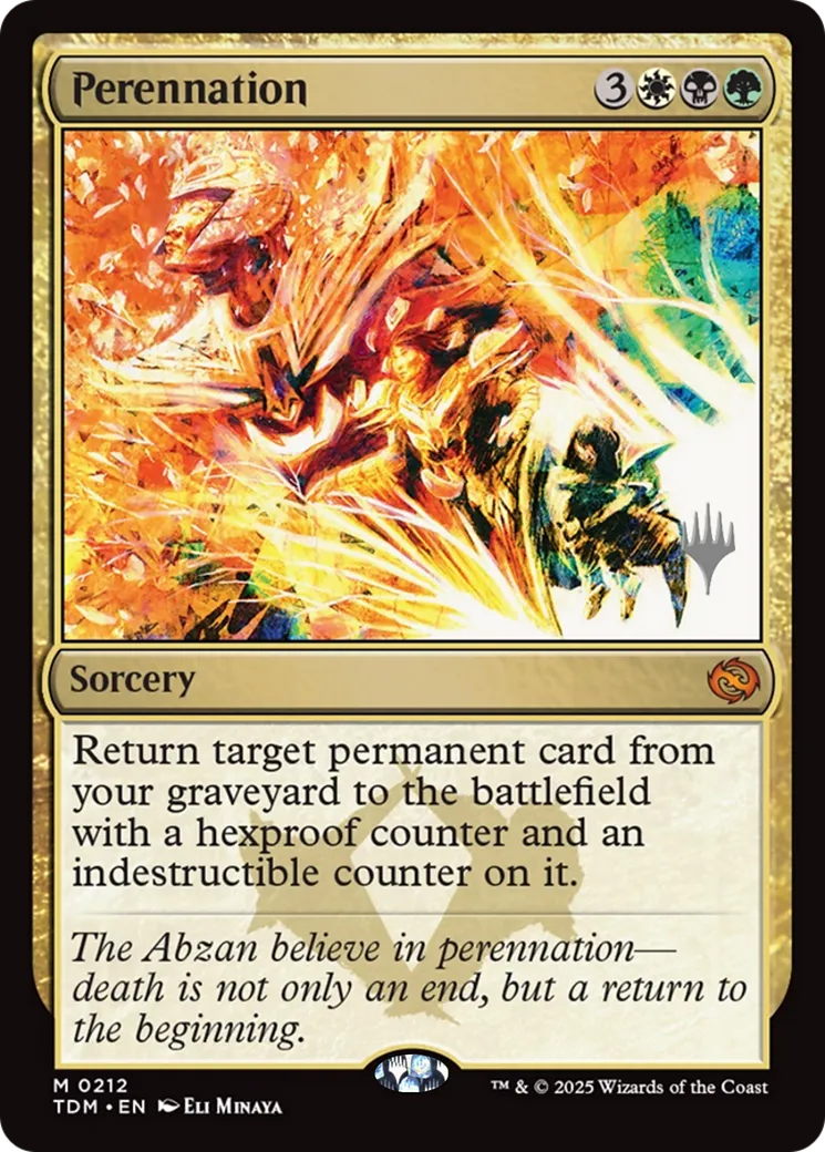 Perennation from Tarkir: Dragonstorm Promos - Magic: The Gathering