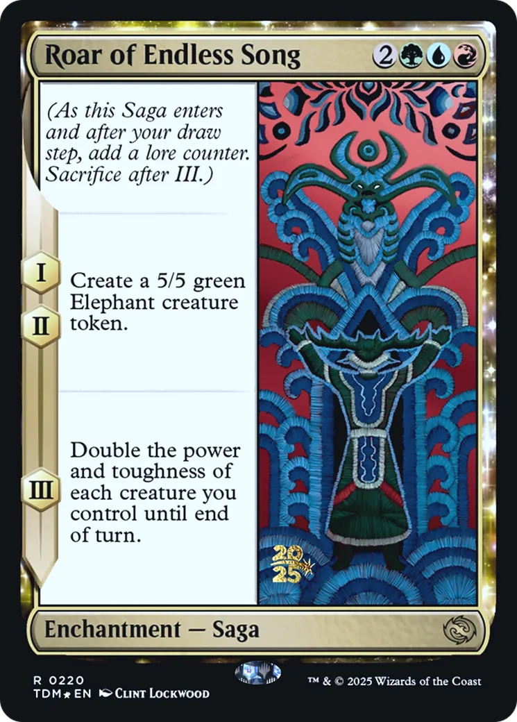 Roar of Endless Song — Tarkir: Dragonstorm Promos — Magic: The Gathering