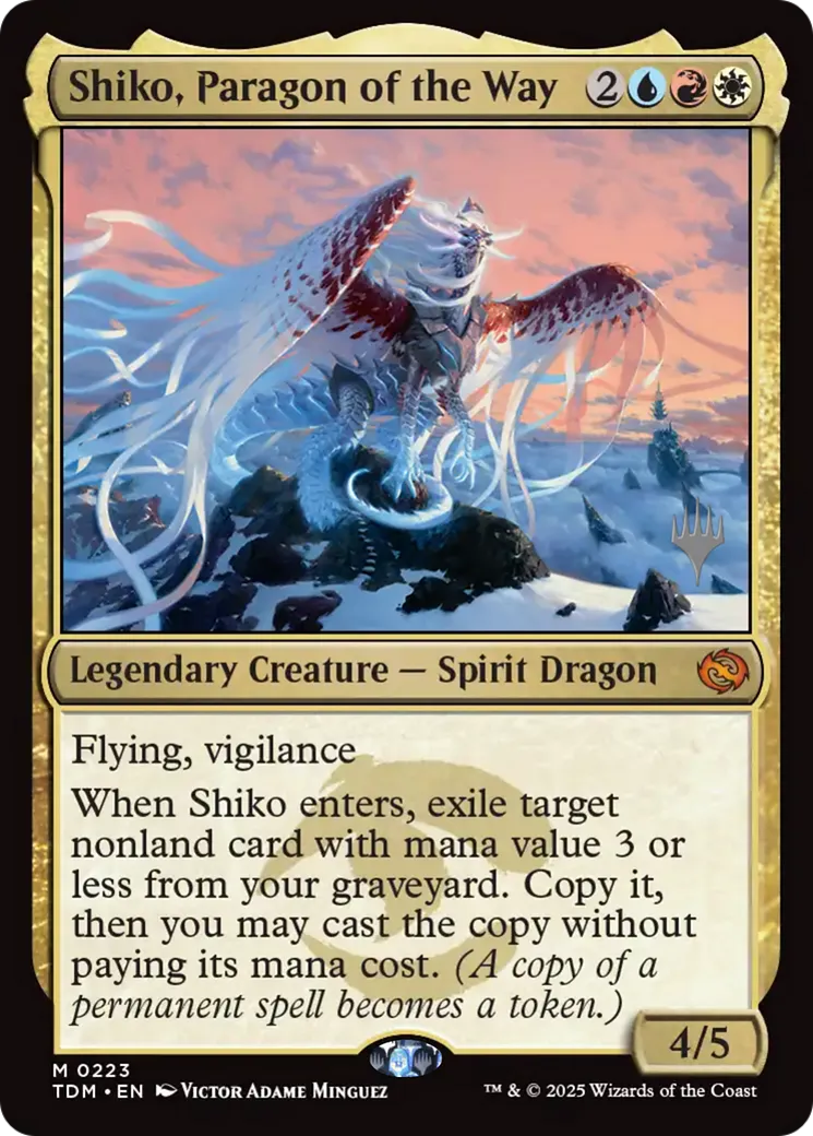 Shiko, parangon de la Voie — Tarkir: Dragonstorm Promos — Magic: The Gathering