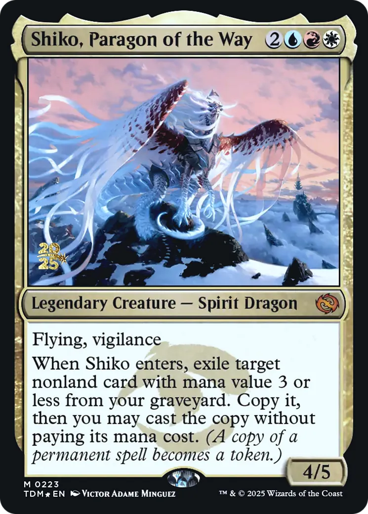 Shiko, parangon de la Voie — Tarkir: Dragonstorm Promos — Magic: The Gathering