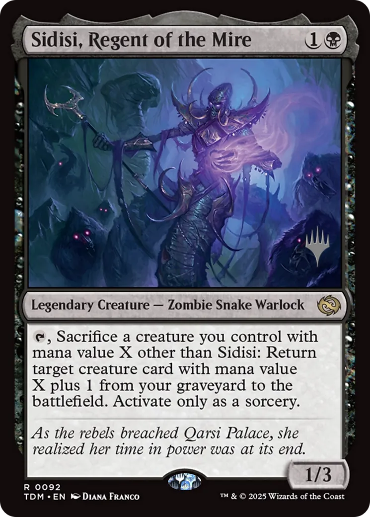 Sidisi, Regent of the Mire — Tarkir: Dragonstorm Promos — Magic: The Gathering