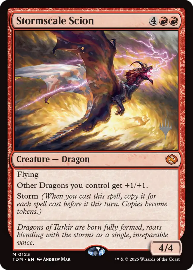 Scion oragécailles — Tarkir: Dragonstorm Promos — Magic: The Gathering