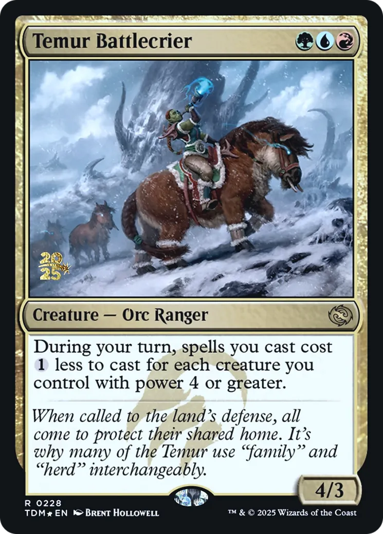 Temur Battlecrier — Tarkir: Dragonstorm Promos — Magic: The Gathering