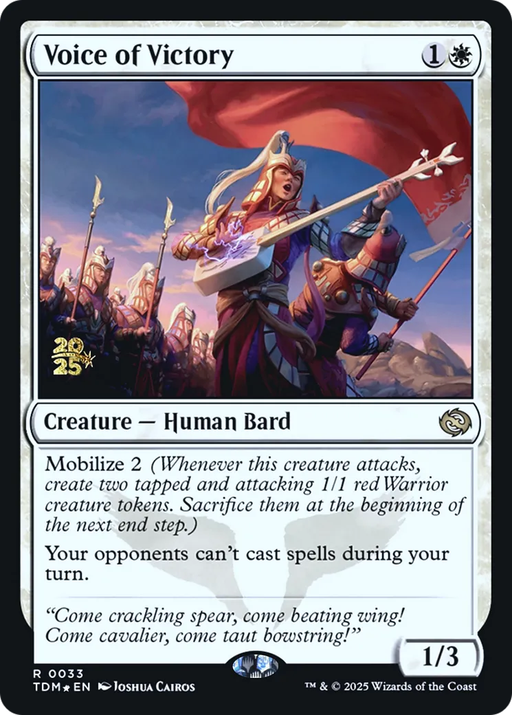 Voice of Victory — Tarkir: Dragonstorm Promos — Magic: The Gathering