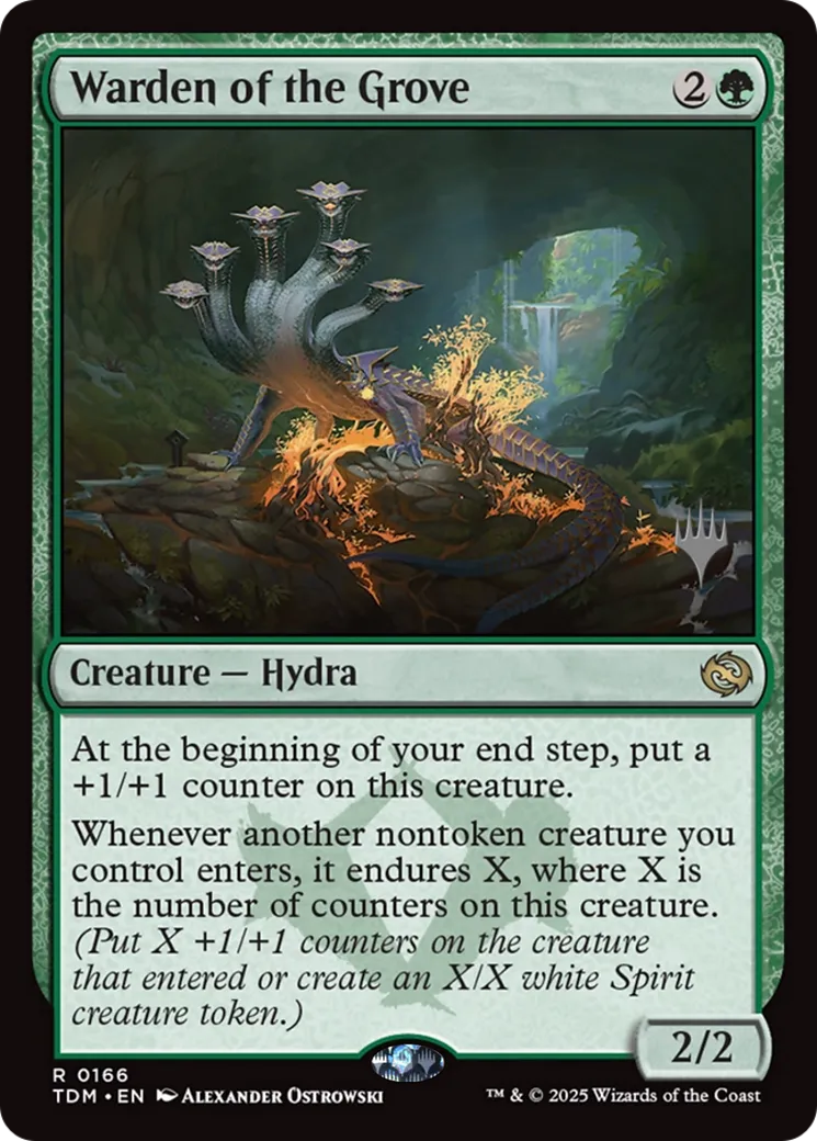 Warden of the Grove — Tarkir: Dragonstorm Promos — Magic: The Gathering