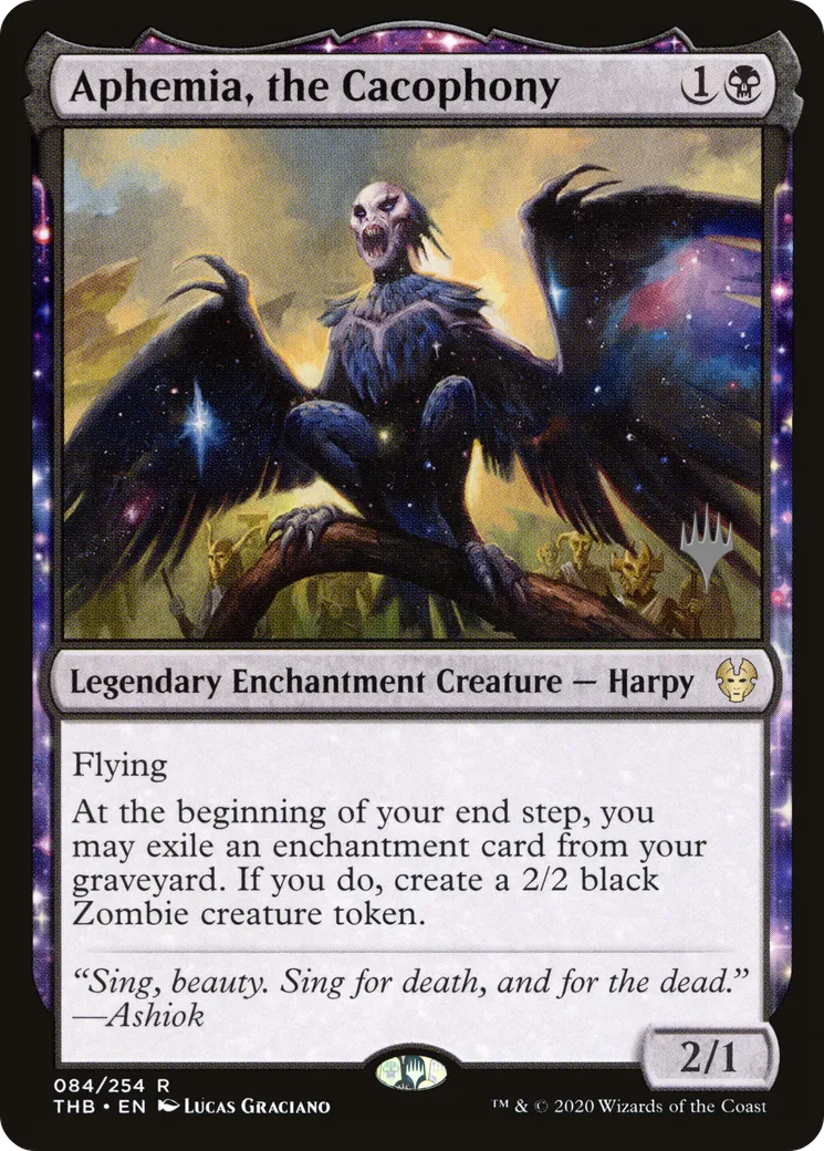 Aphemia, the Cacophony — Theros Beyond Death Promos — Magic: The Gathering