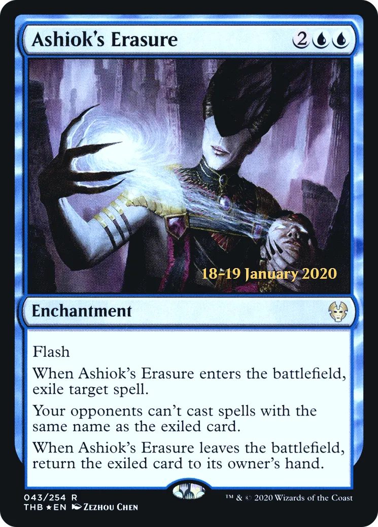 Ashiok's Erasure — Theros Beyond Death Promos — Magic: The Gathering