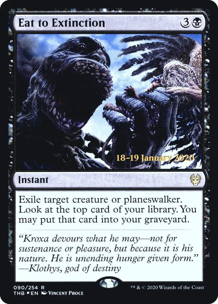 Manger jusqu'à l'extinction — Theros Beyond Death Promos — Magic: The Gathering