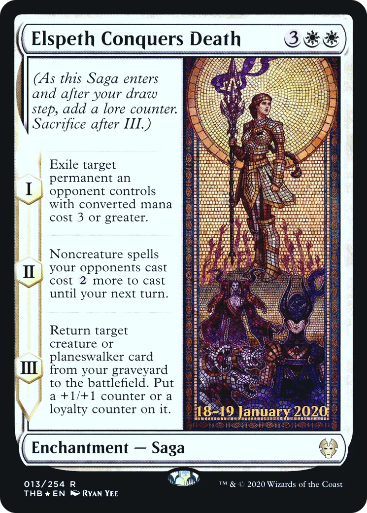 Elspeth conquiert la Mort — Theros Beyond Death Promos — Magic: The Gathering