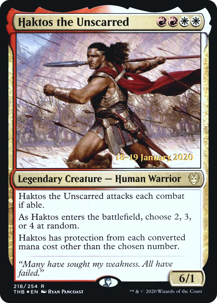 Haktos, l'épargné — Theros Beyond Death Promos — Magic: The Gathering