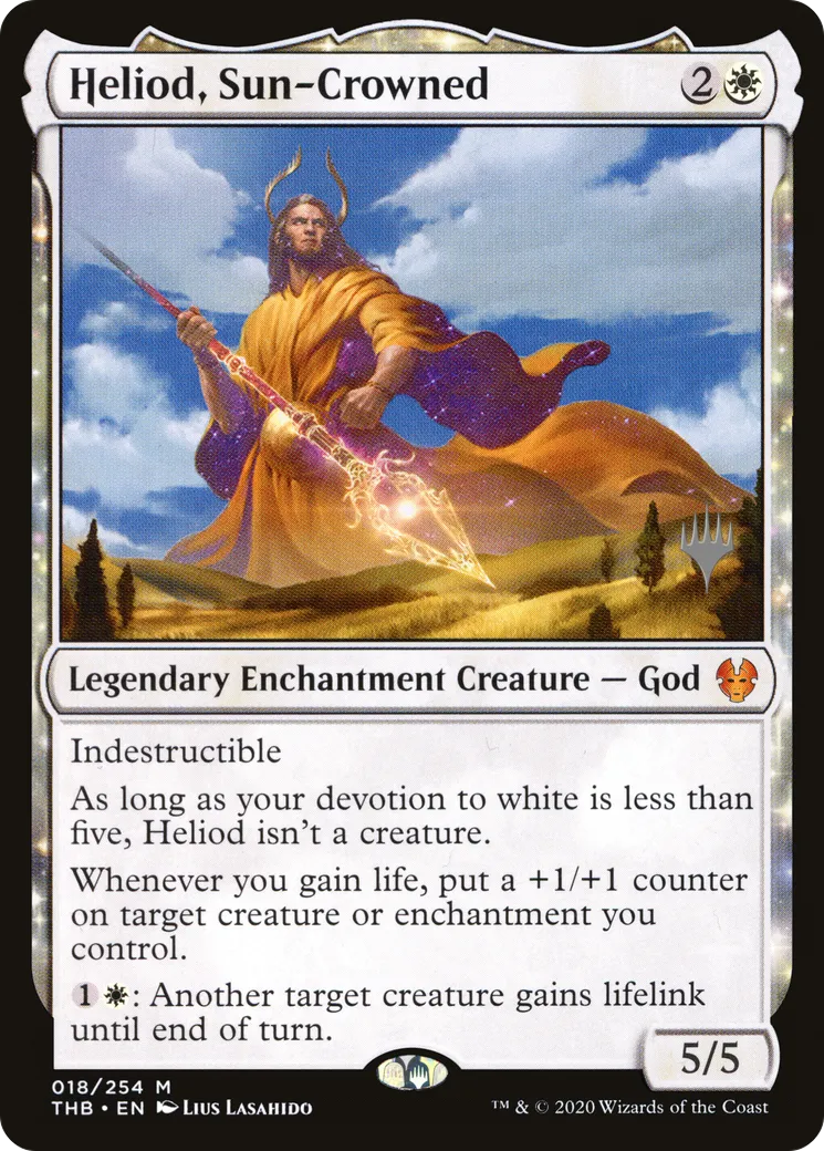 Heliod, Sun-Crowned — Theros Beyond Death Promos — Magic: The Gathering