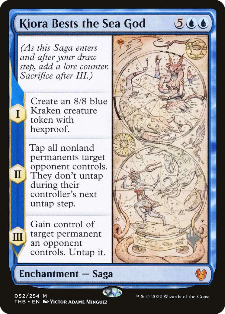 Kiora Bests the Sea God — Theros Beyond Death Promos — Magic: The Gathering