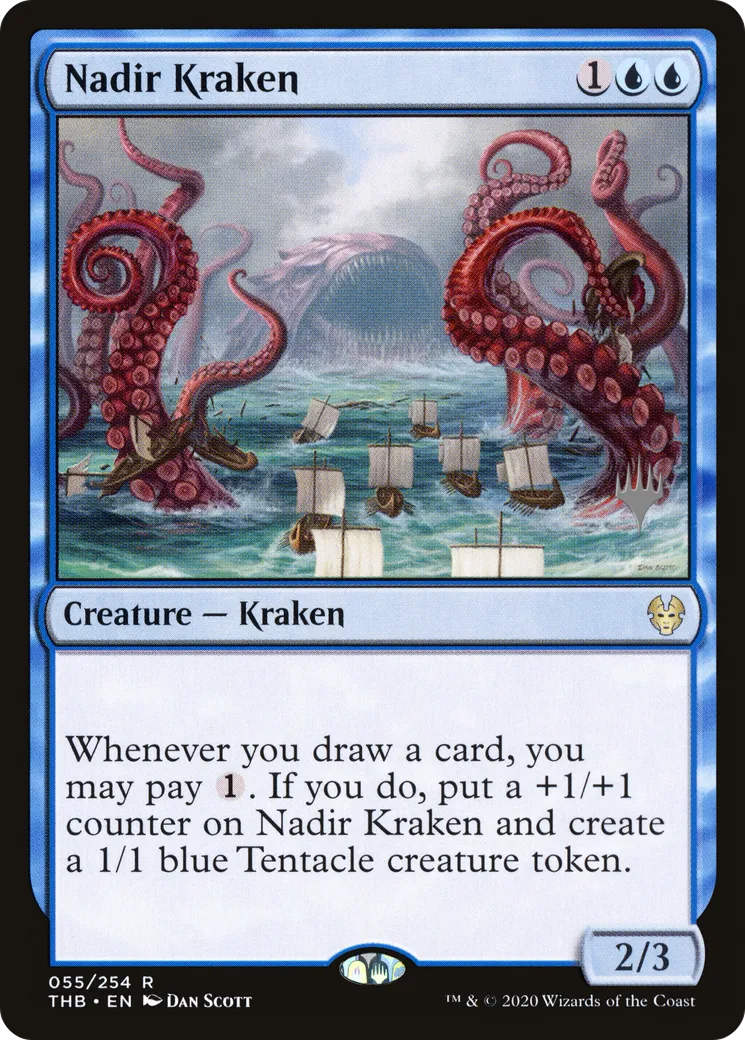 Nadir Kraken — Theros Beyond Death Promos — Magic: The Gathering