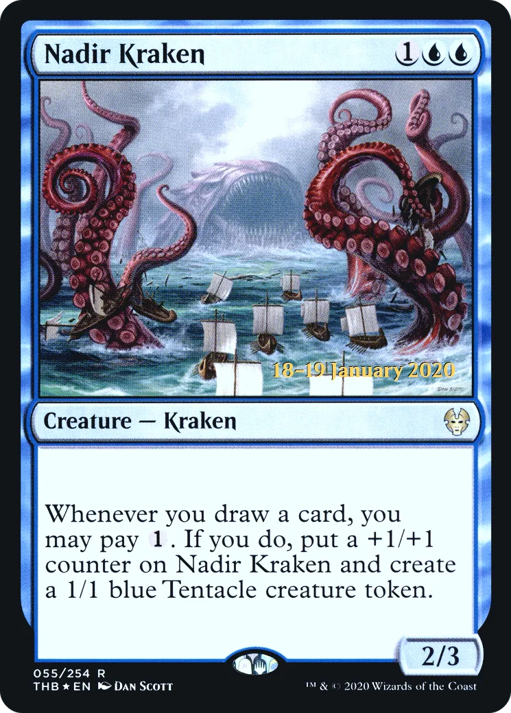 Nadir Kraken — Theros Beyond Death Promos — Magic: The Gathering