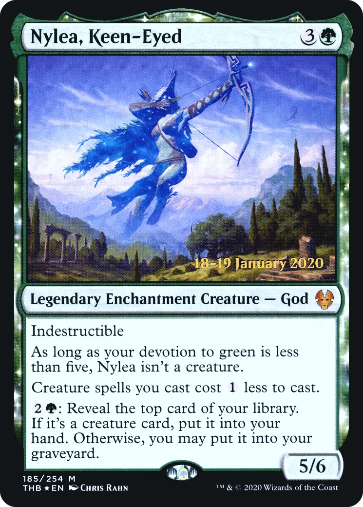 Nylea, Keen-Eyed from Theros Beyond Death Promos - Magic: The Gathering