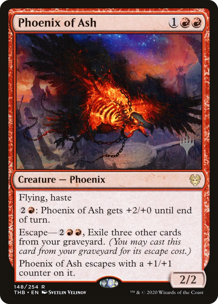 Phoenix of Ash — Theros Beyond Death Promos — Magic: The Gathering