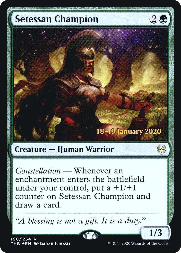 Championne setessienne — Theros Beyond Death Promos — Magic: The Gathering