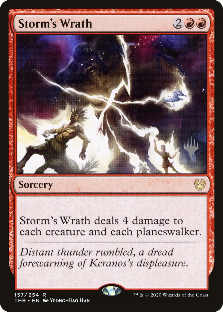 Colère de la tempête — Theros Beyond Death Promos — Magic: The Gathering