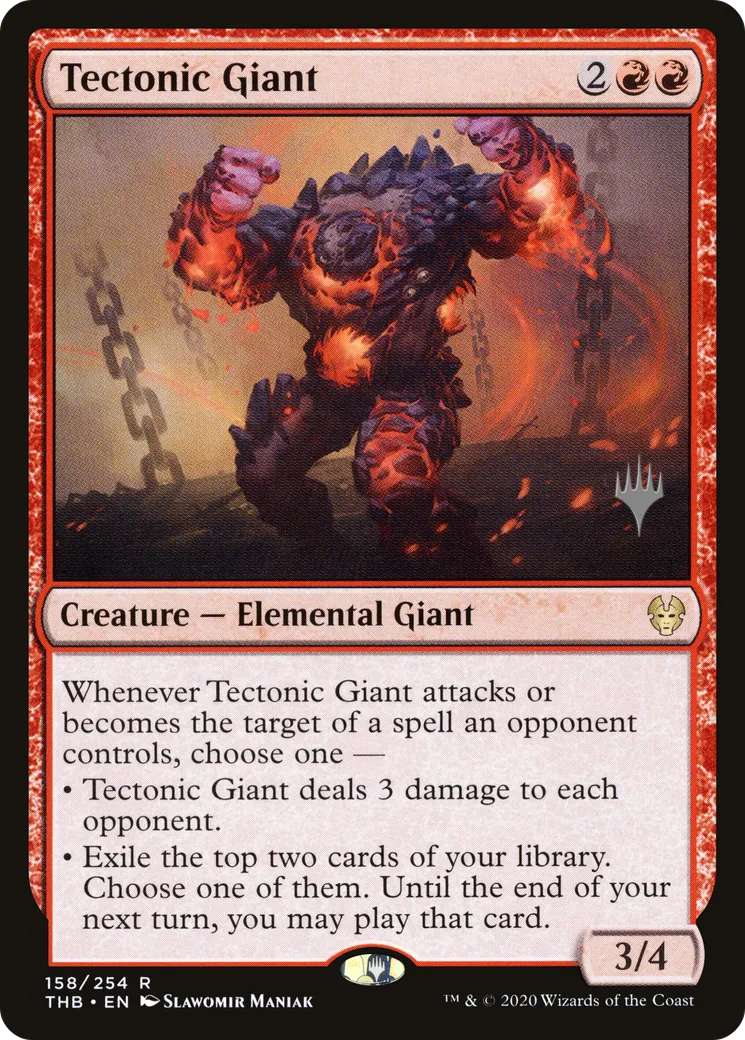 Géant tectonique — Theros Beyond Death Promos — Magic: The Gathering