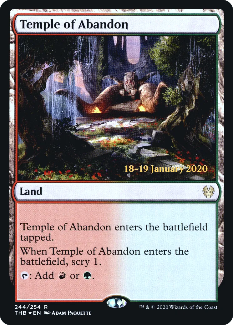 Temple de l'abandon — Theros Beyond Death Promos — Magic: The Gathering