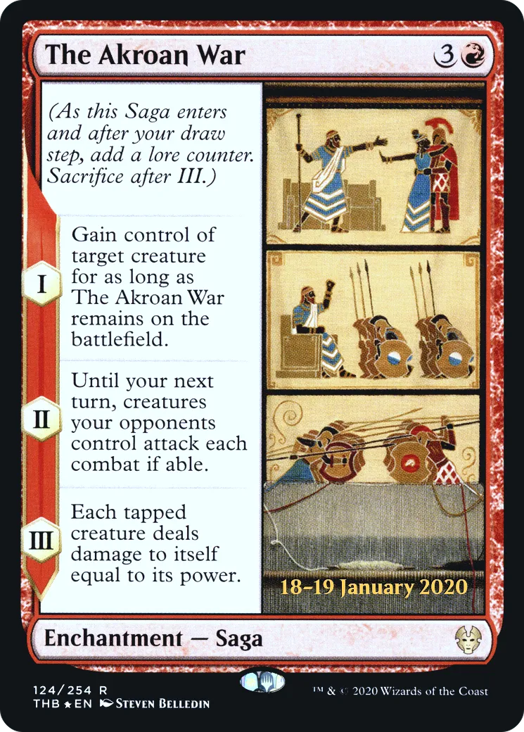 La Guerre d'Akros — Theros Beyond Death Promos — Magic: The Gathering