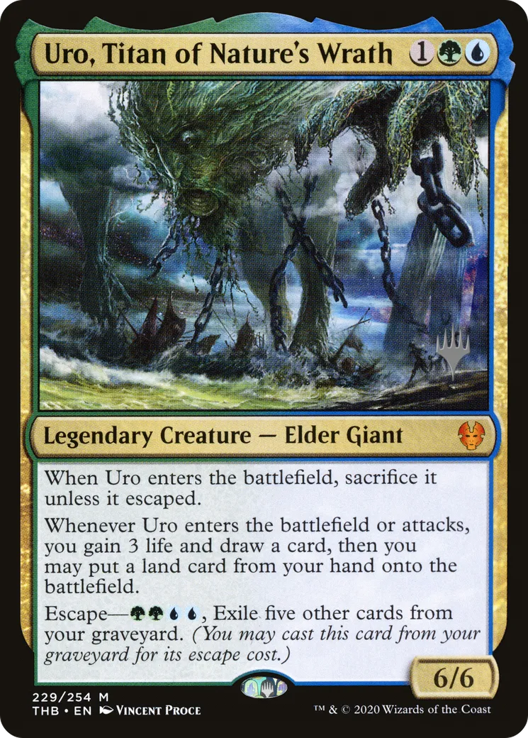 Ouro, titan de la Rage de la nature — Theros Beyond Death Promos — Magic: The Gathering