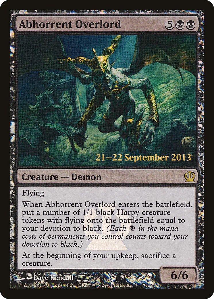 Abhorrent Overlord — Theros Promos — Magic: The Gathering