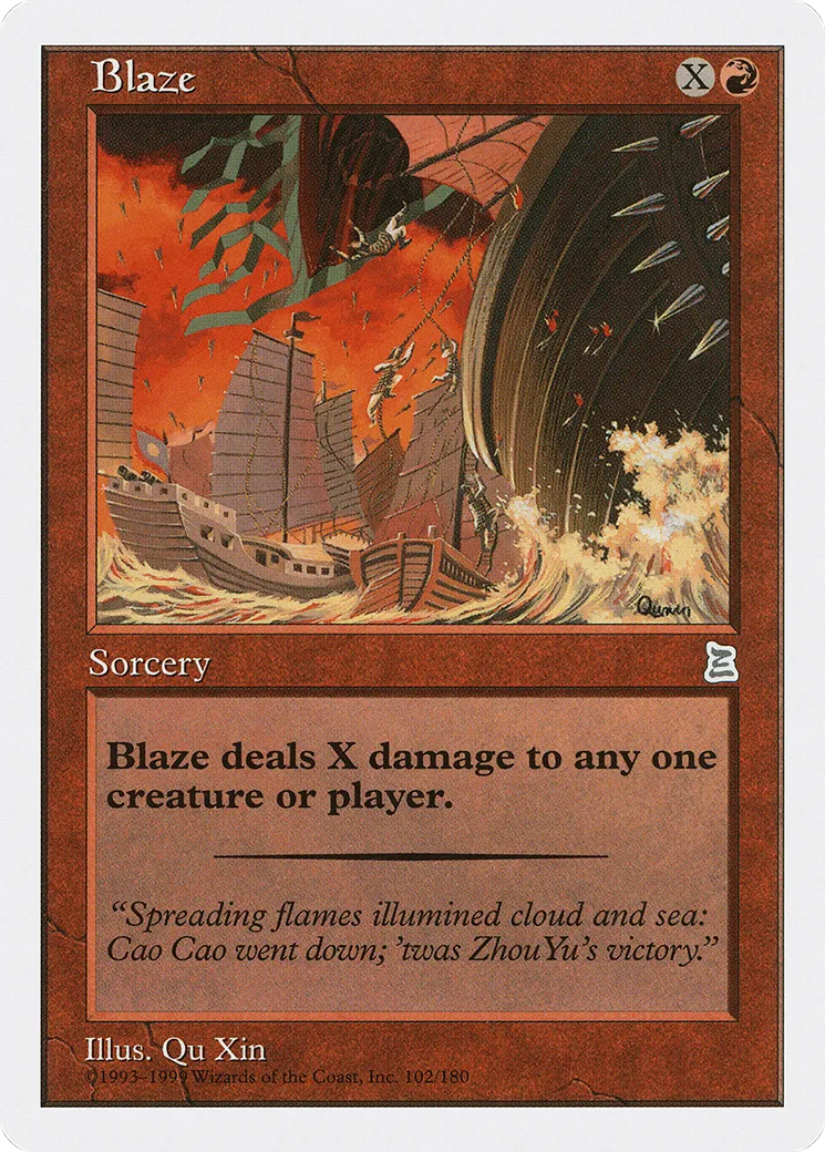 Blaze — Portal Three Kingdoms — Magic: The Gathering