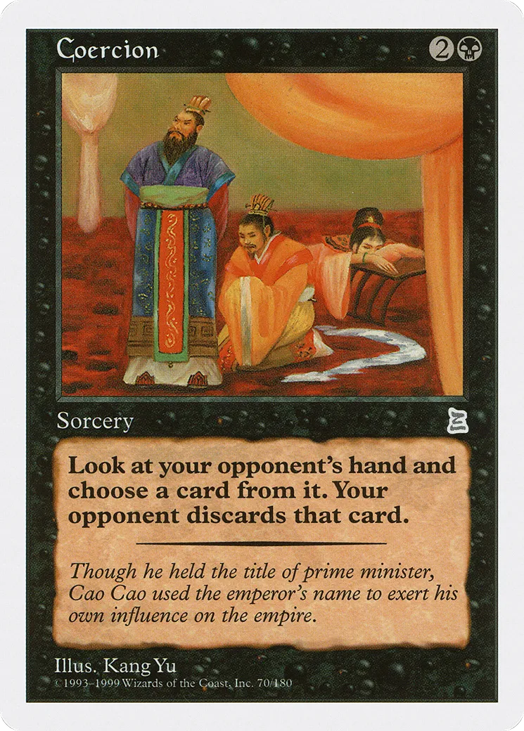 Coercion — Portal Three Kingdoms — Magic: The Gathering