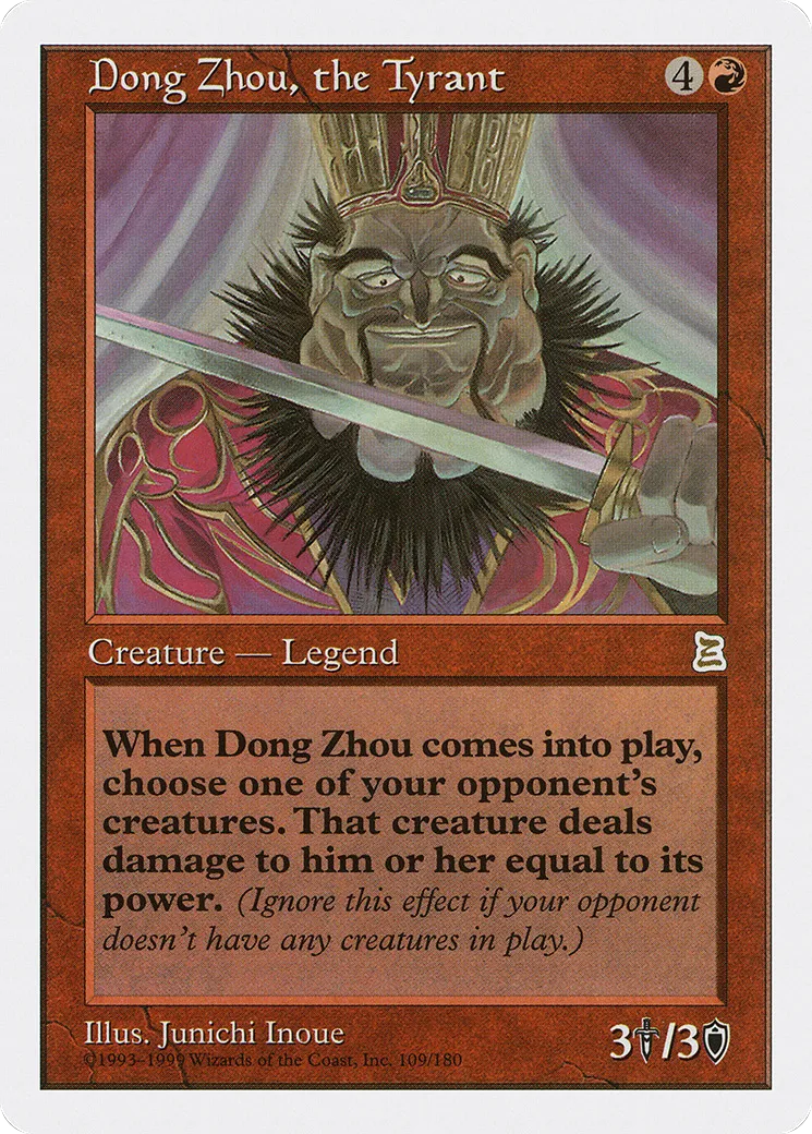 Dong Zhou, the Tyrant — Portal Three Kingdoms — Magic: The Gathering