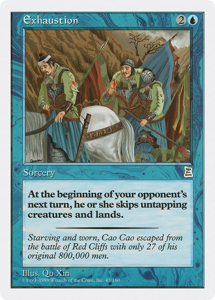 Exténuation — Portal Three Kingdoms — Magic: The Gathering