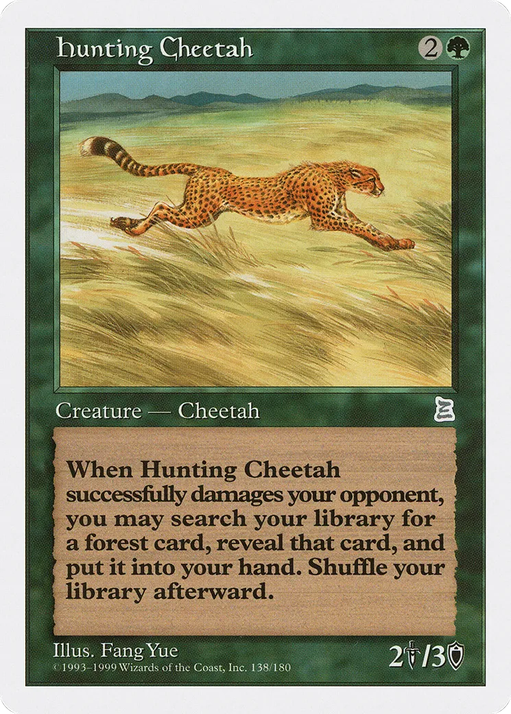 Hunting Cheetah — Portal Three Kingdoms — Magic: The Gathering