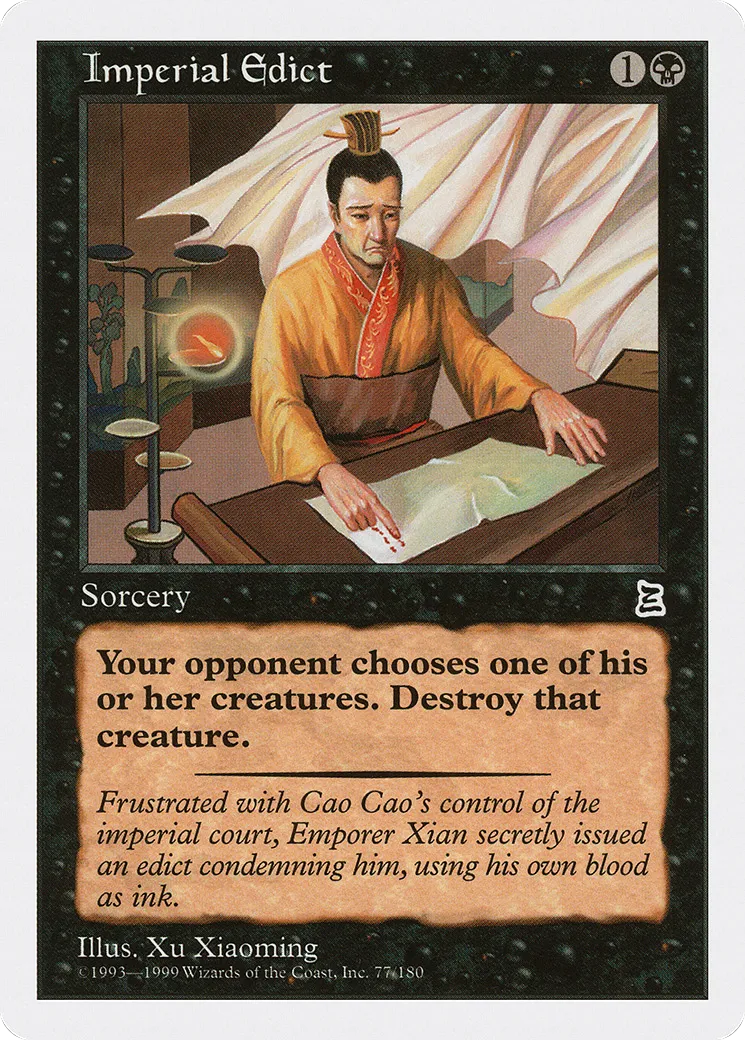 Imperial Edict — Portal Three Kingdoms — Magic: The Gathering