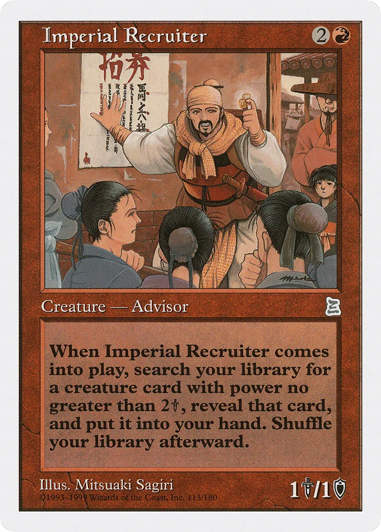 Imperial Recruiter — Portal Three Kingdoms — Magic: The Gathering