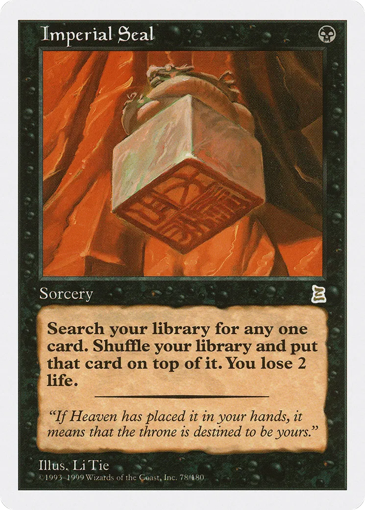 Imperial Seal — Portal Three Kingdoms — Magic: The Gathering