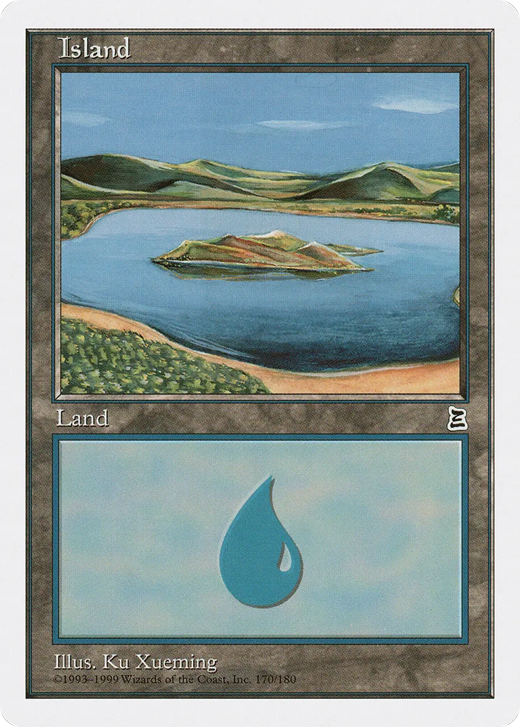 Island — Portal Three Kingdoms — Magic: The Gathering