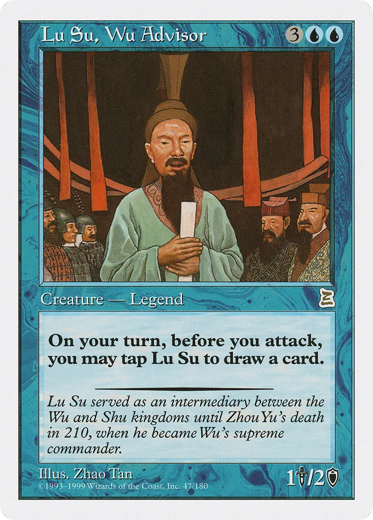 Lu Su, Wu Advisor — Portal Three Kingdoms — Magic: The Gathering