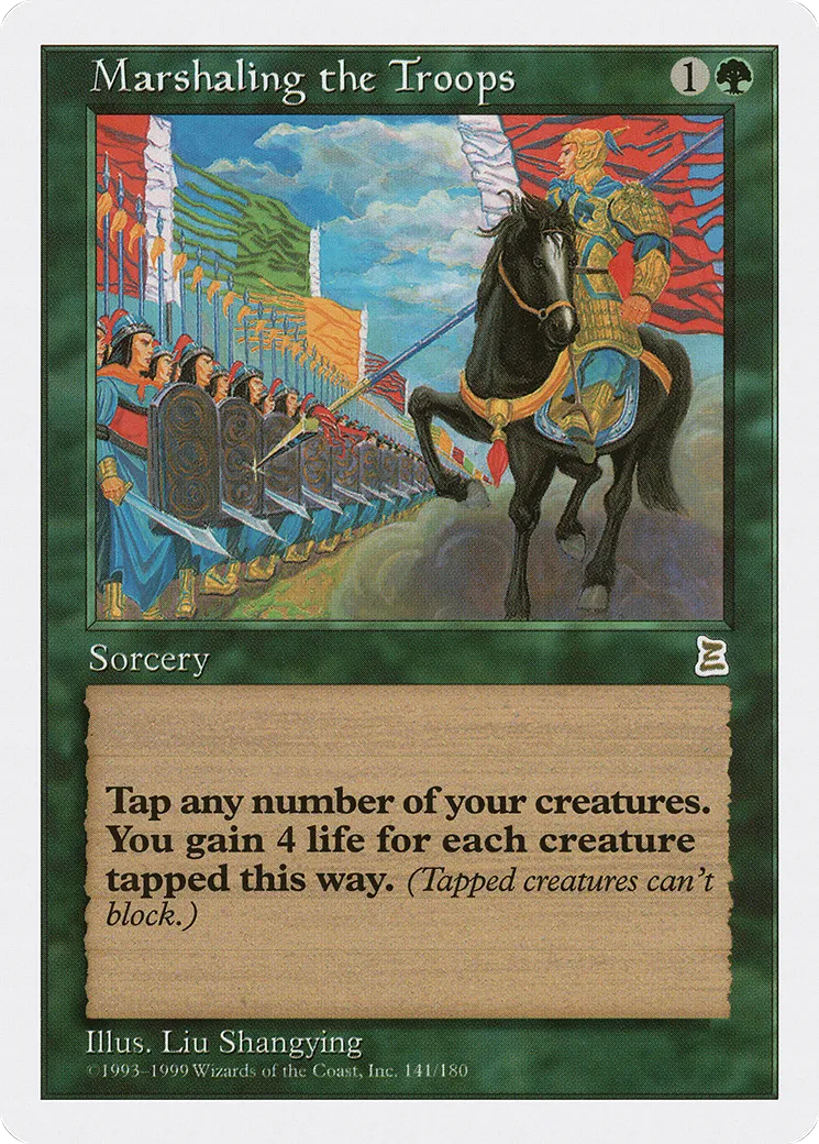Marshaling the Troops — Portal Three Kingdoms — Magic: The Gathering