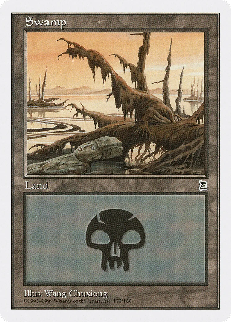 Swamp — Portal Three Kingdoms — Magic: The Gathering